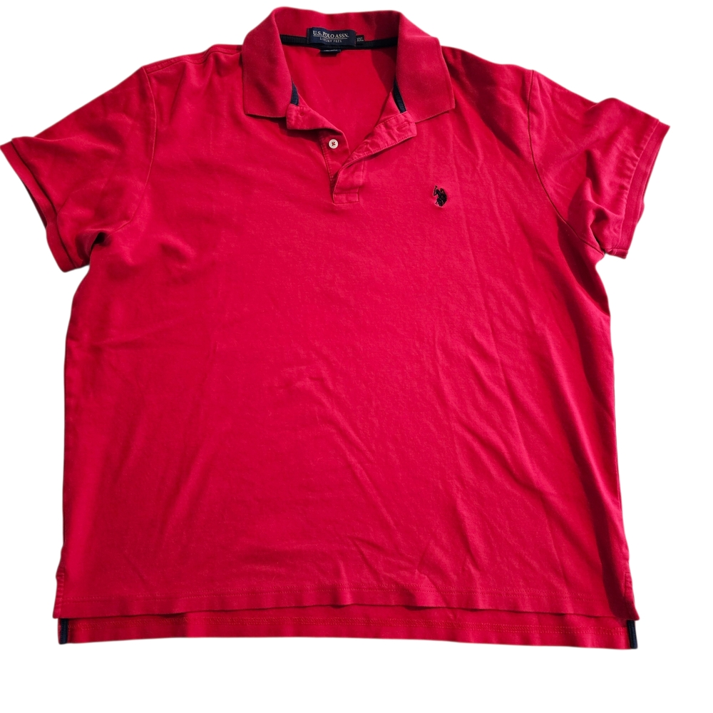 U.S. Polo Assn. Luxury Feel Red Polo Shirt